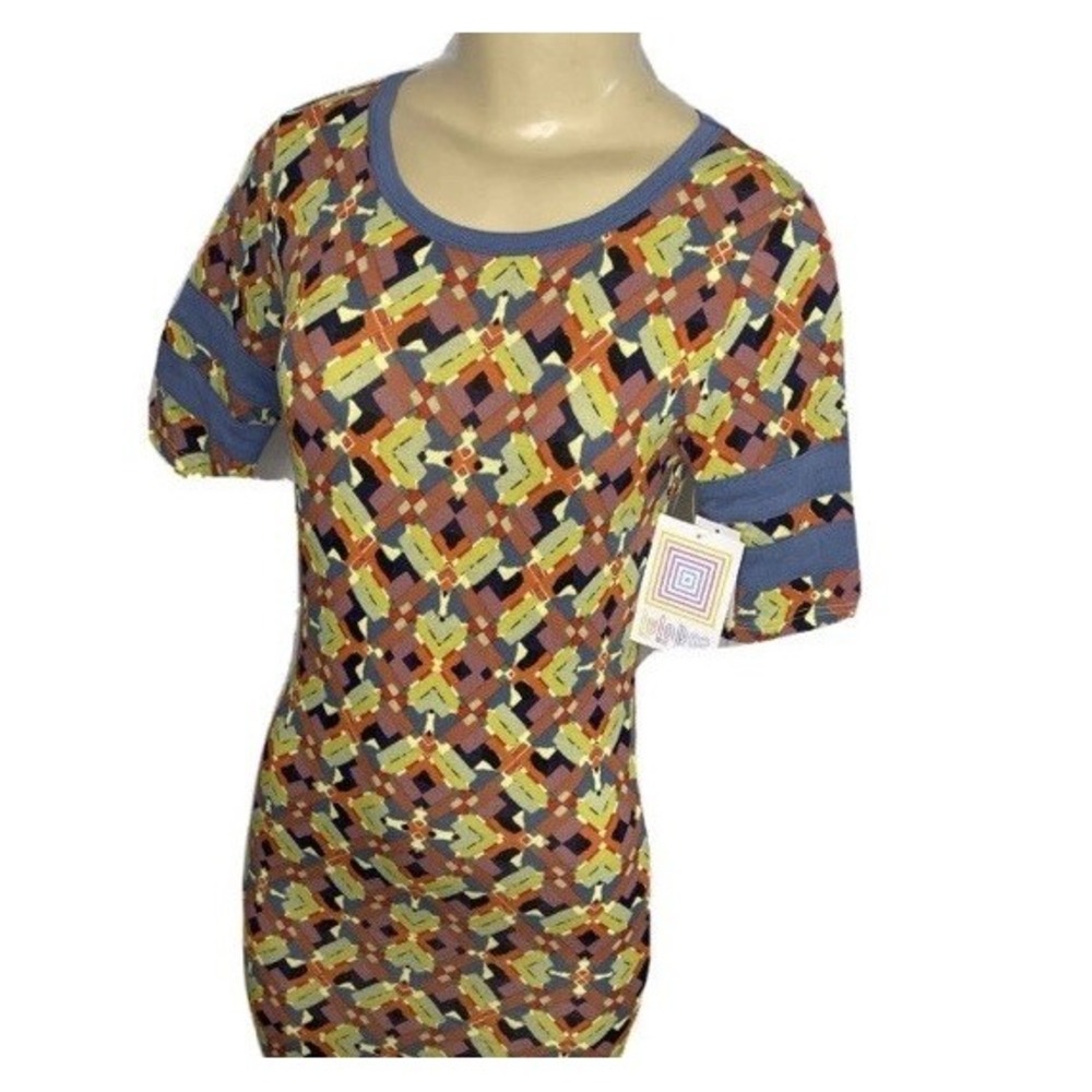 LuLaRoe Julia Dress Women XXS Multicolor Floral Print Short Sleeve Midi NWT